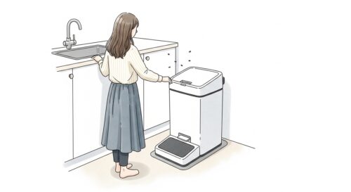 コバエ 対策 ゴミ箱