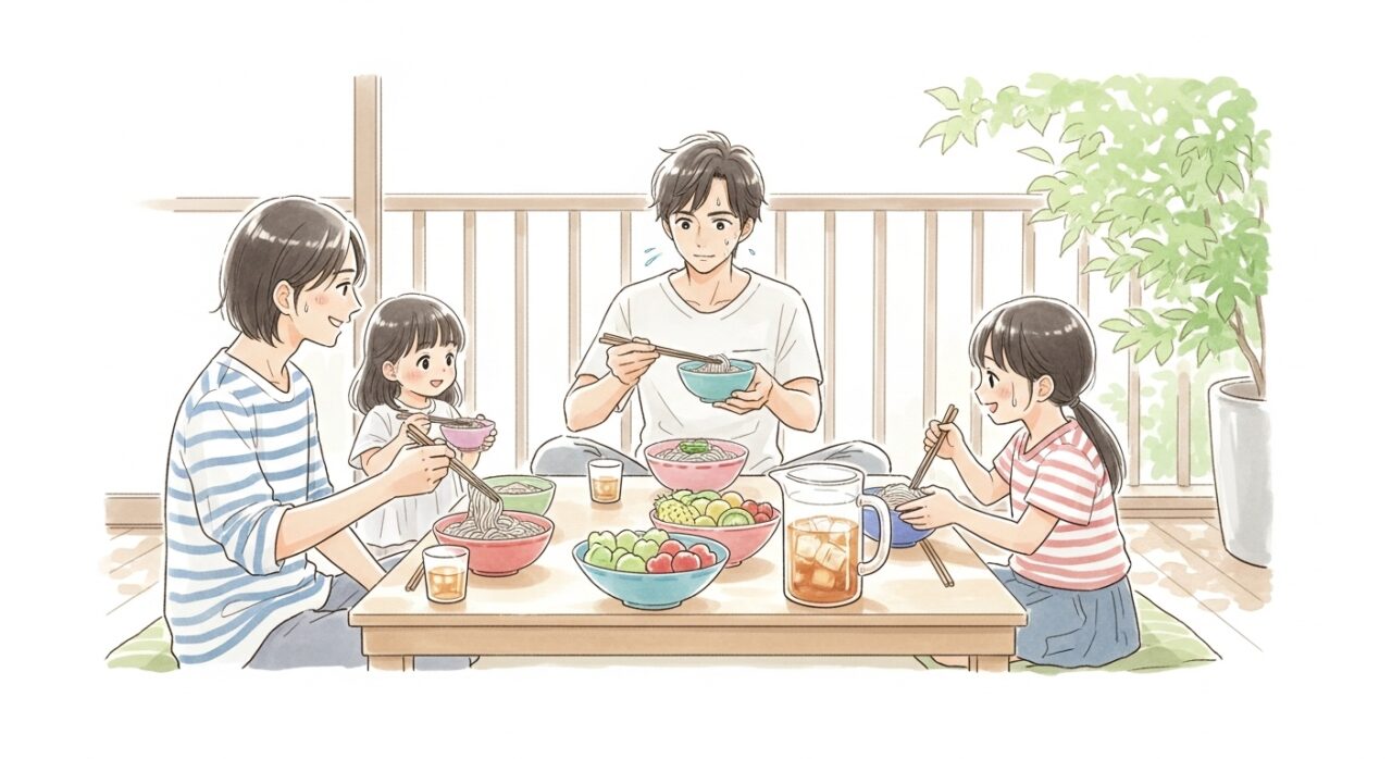 夏休み 昼ごはん