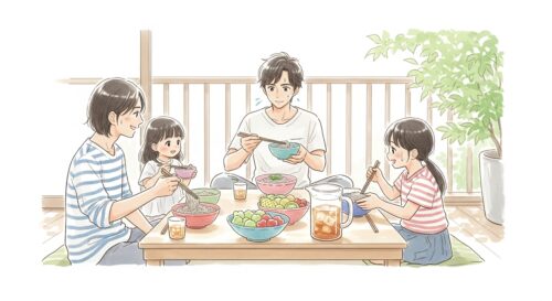 夏休み 昼ごはん