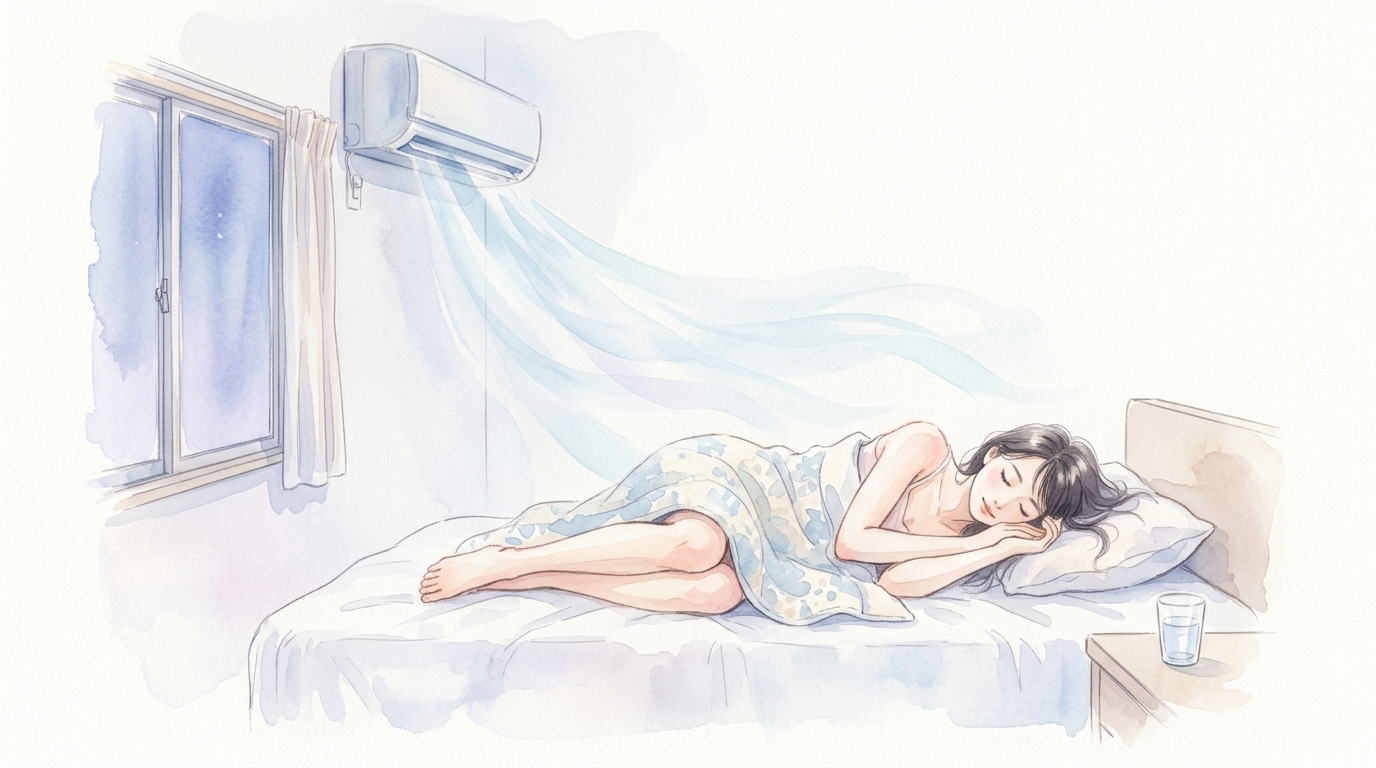 熱中症対策 夜 エアコン
