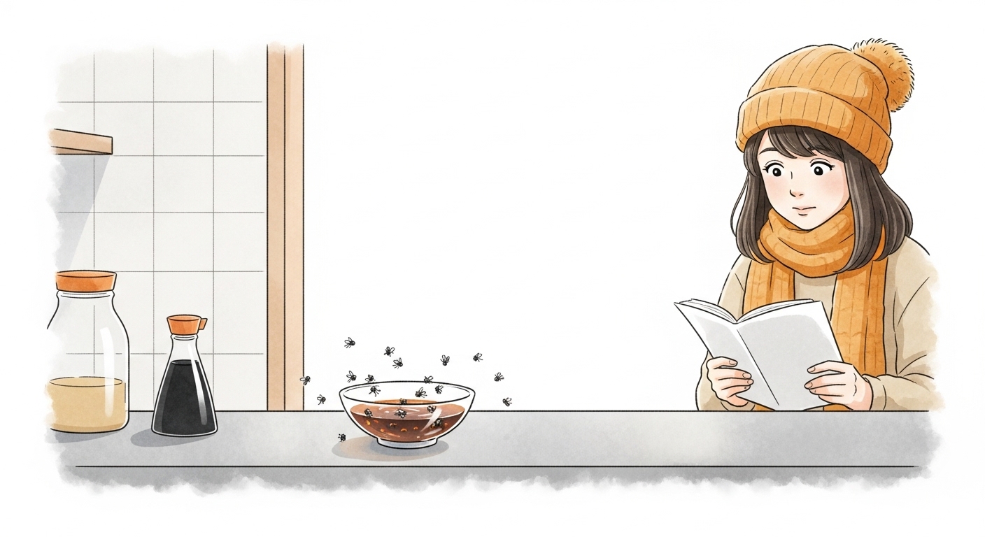 コバエにめんつゆは本当に効くの？私が1週間試した本音