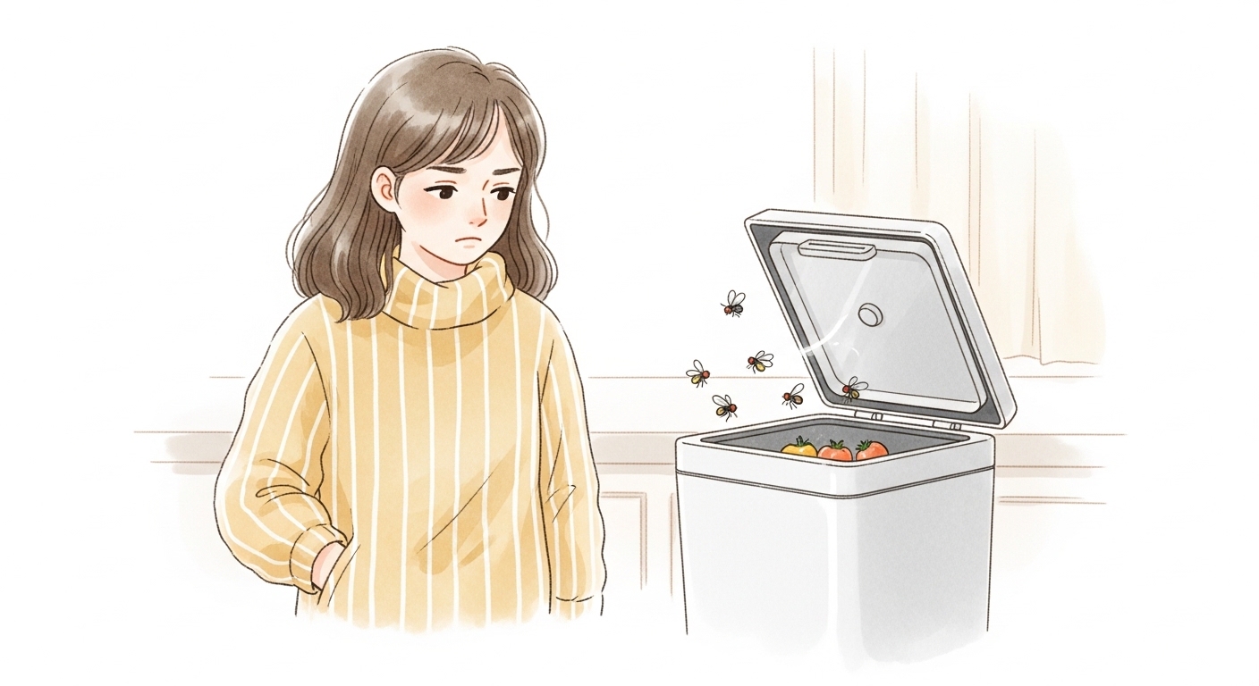 小まめなゴミ捨てだけじゃダメだった？私のコバエ戦争初期戦略