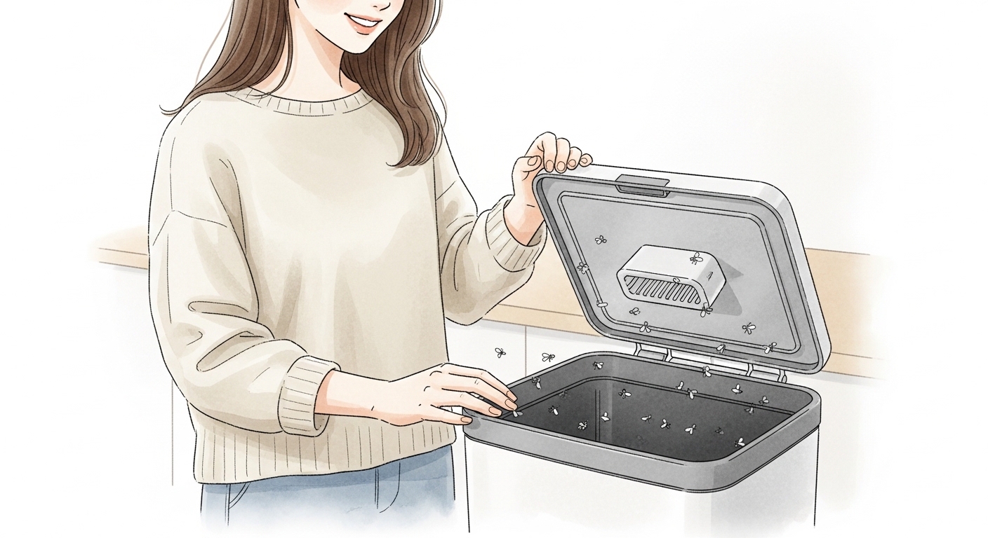 ゴミ箱コバエを劇的に減らした！ある