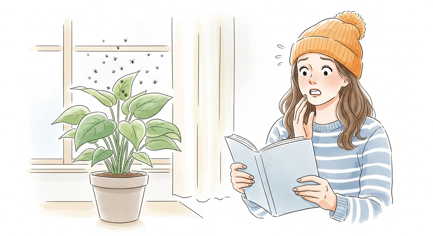 観葉植物にコバエが湧いた日、背筋が凍るようなあの絶望感