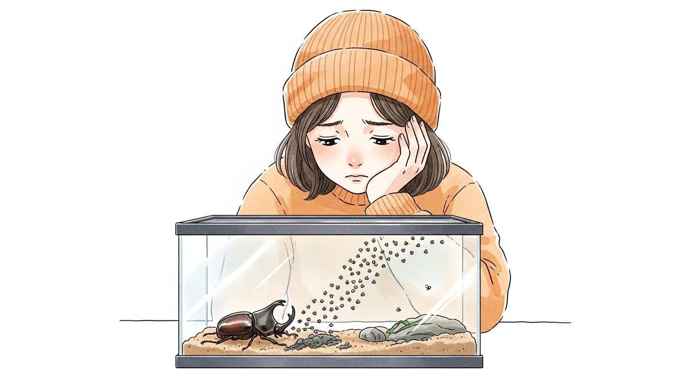 カブトムシケースのコバエ、本当に諦めるしかないの？【私の失敗談】