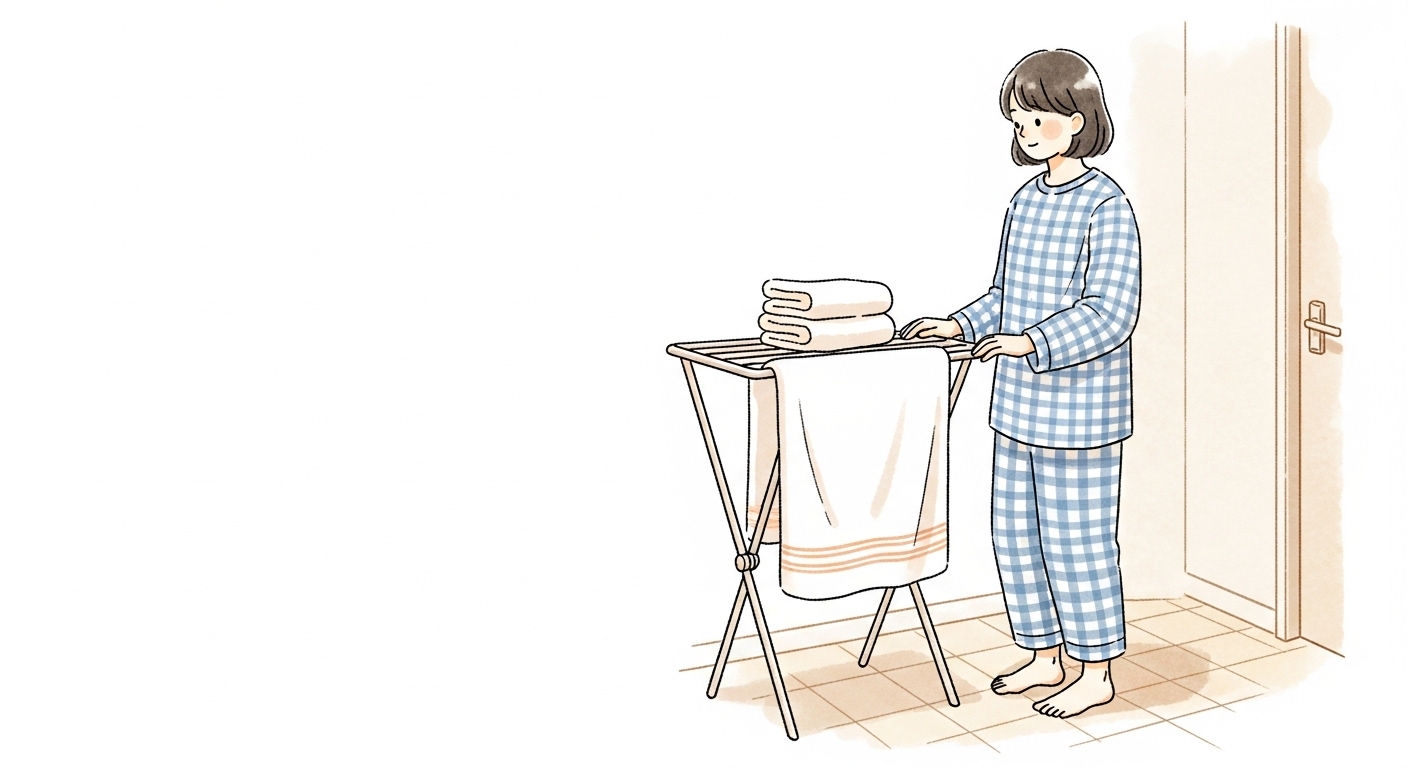 【結論】一人暮らしバスタオル、私の最適解は「◯日に1回」！