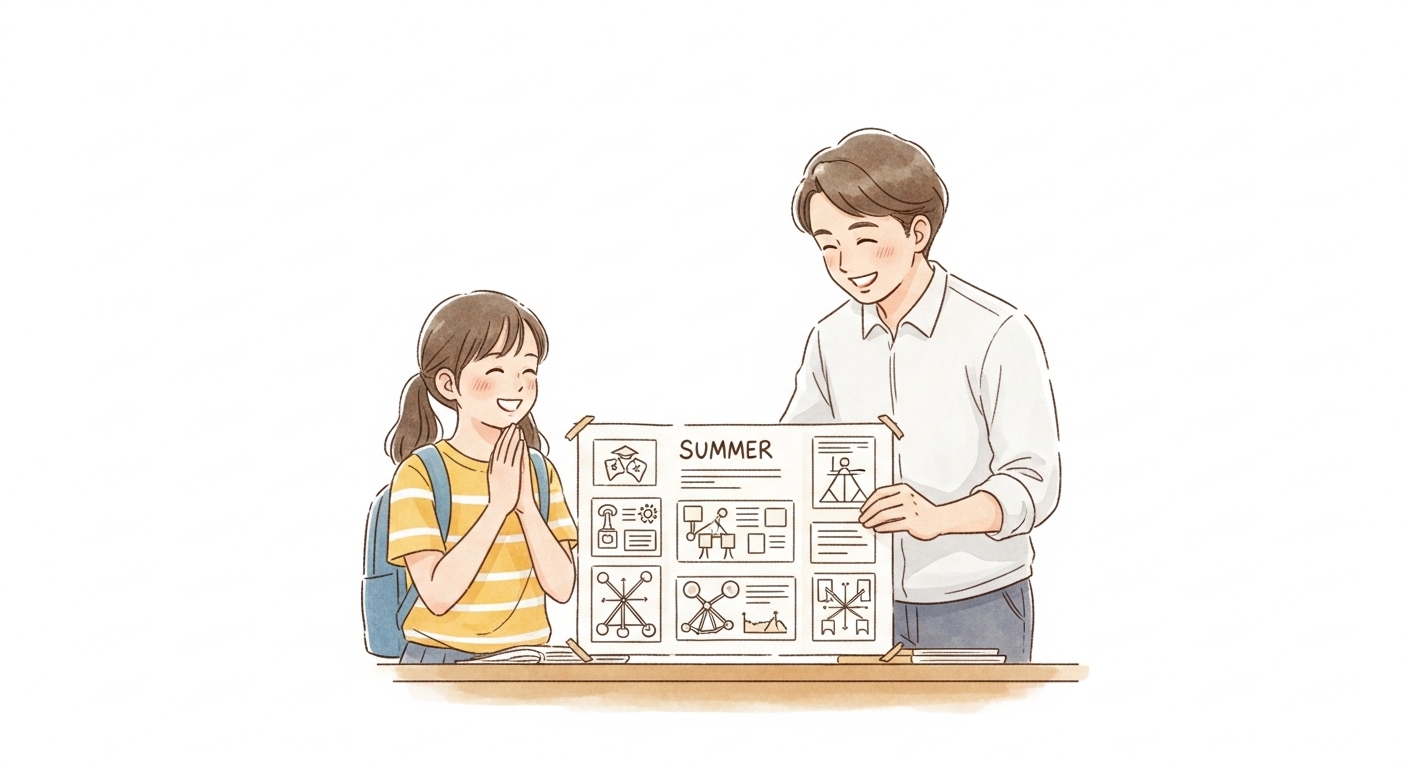 夏の終わりの「やったね！」を親子で分かち合うために